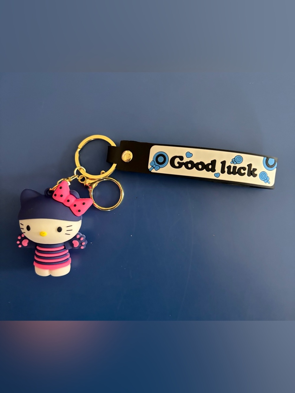 Sanrio Hello Kitty Bag / Purse Charm w/ Good Luck Wristlet Strap